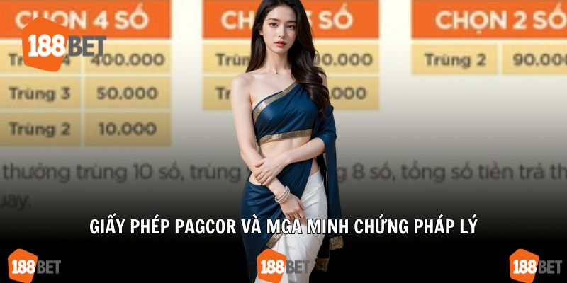 Giấy phép PAGCOR và MGA minh chứng pháp lý