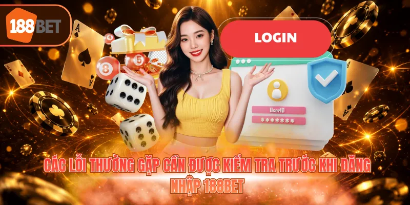 Các lỗi thường gặp cần được kiểm tra trước khi đăng nhập 188BET
